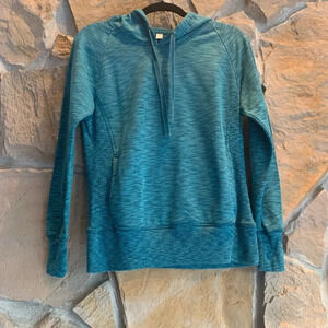 Green Tea Bluegreen Hooded Top